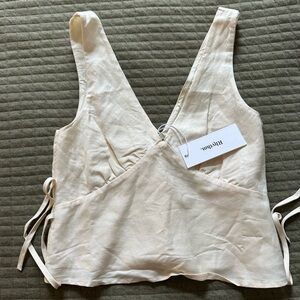 Rhythm Cream Sleeveless Blouse